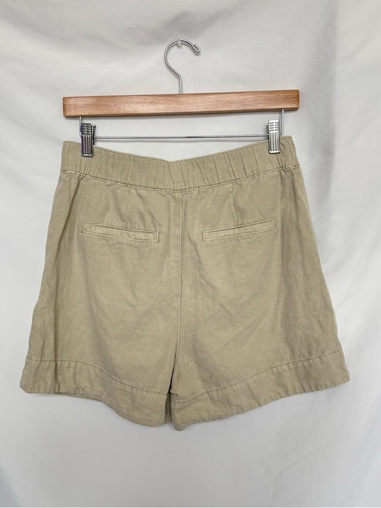 Joie Linen Blend Shorts Rainy Day Beige Pleated High Rise Lightweight Size XS - Picture 4 of 4